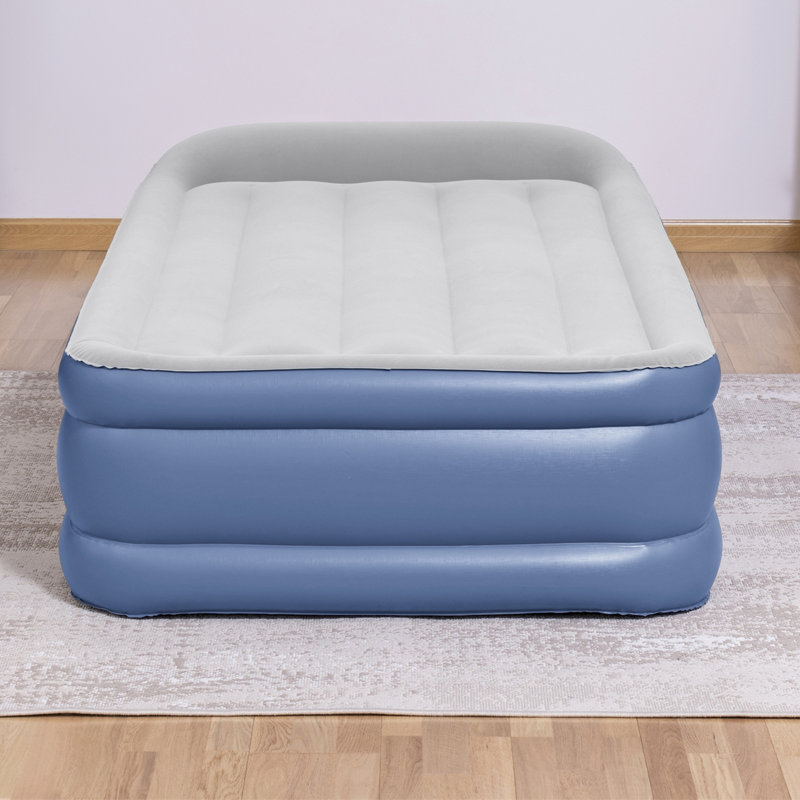 Matelas gonflable 18 po, Lit simple, Bleu
