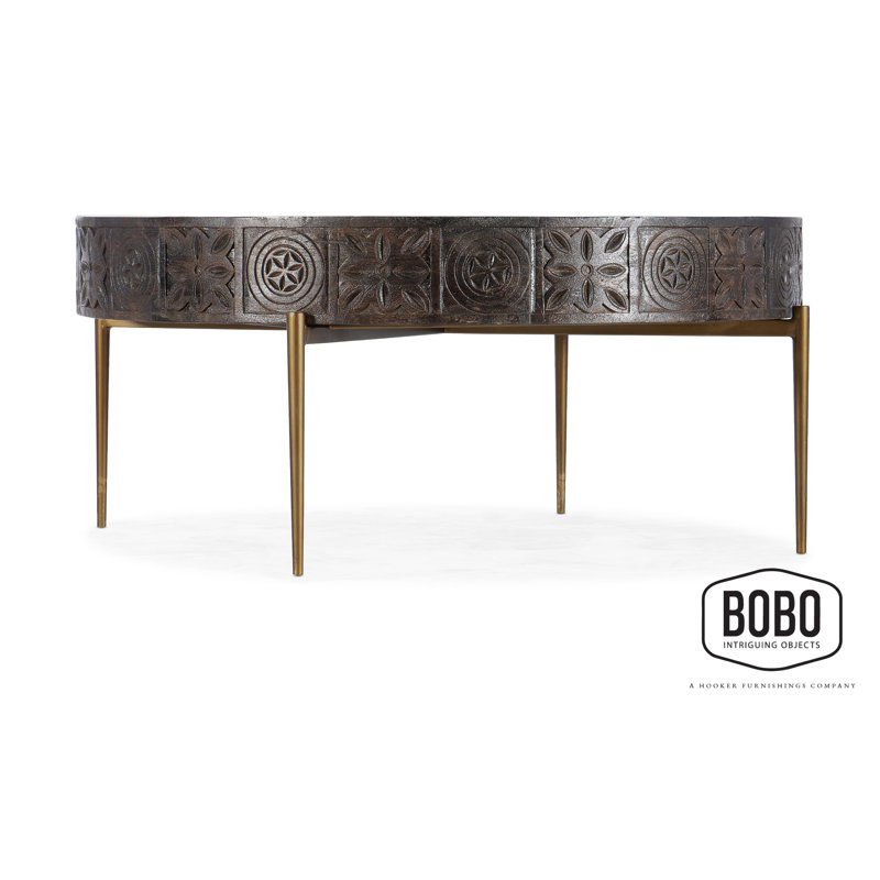 Table basse sculptée ronde BOBO Objets intrigants