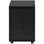 Contenant classeur noir stratifié, pour armoire de bureau en stratifié, avec tiroirs de rangement adéquats