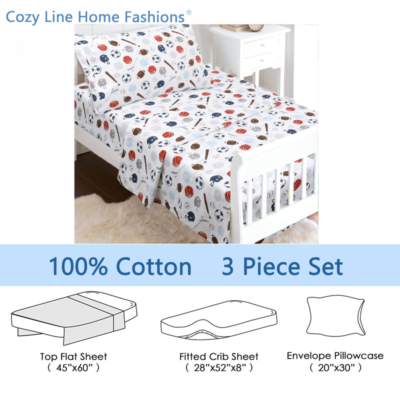 Ensemble de draps 3 pièces pour tout-petits