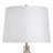Steel Table Lamp - White Shade