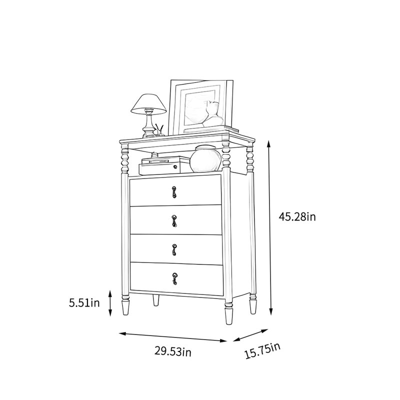 Small-sized bedroom storage cabinet