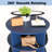 Blue 360 Rotating shoe cabinet 7 layers