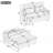 Loveseat Sofa Pull-Out Sofa Bed Sleeper Sofa-1544103581