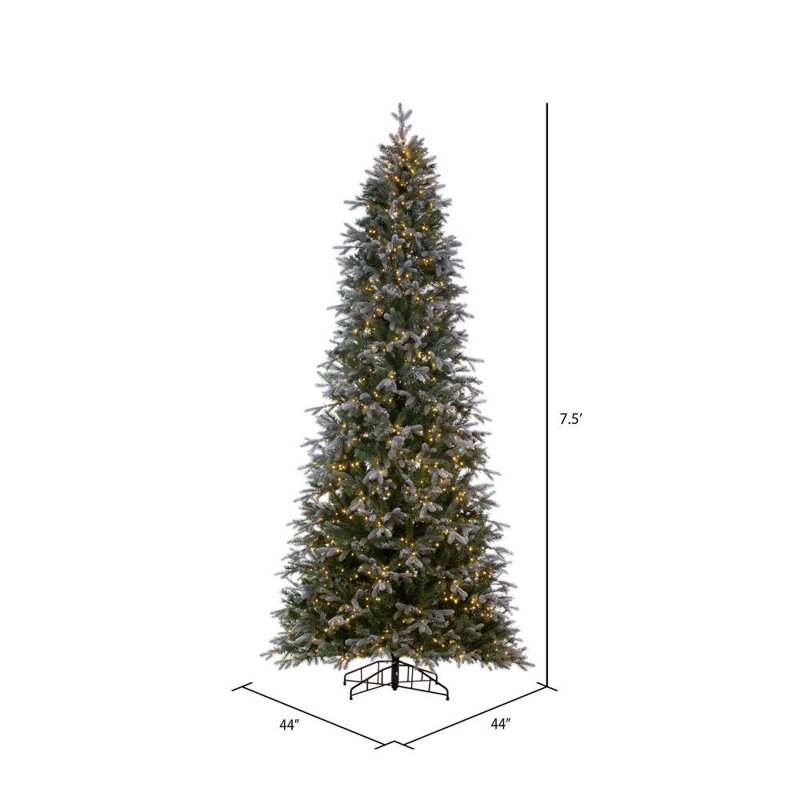 Haerle 7.5' H Lighted Artificial Fir Christmas Tree