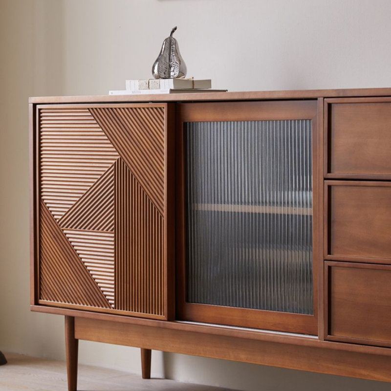Retro And Simple Sideboard, 33.86" H x 59.06" W x 15.75" D