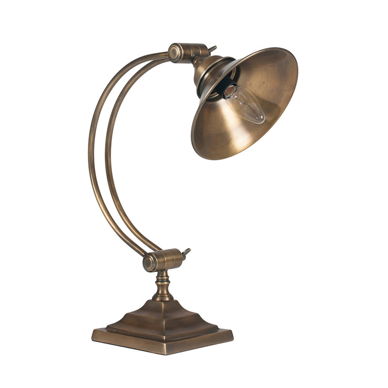 Baret Metal Desk Lamp, Antique Brass