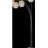 Black 4-square crystal-inspired arched floor lamp-1800264493