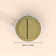 Gold Dual Flush Button Handle