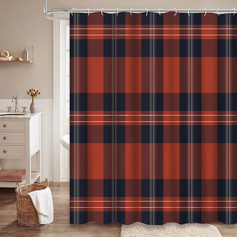 Rideau de douche Tartan, L 72 po x l 72 po