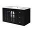 Meuble-lavabo flottant 36 po avec lavabo en céramique, armoire de salle de bain murale avec 3 tiroirs et système de fermeture en douceur, meuble-lavabo