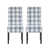 Dark Blue/Light Beige Plaid