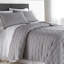 Ensemble de courtepointe en lin gris clair en microfibre à double brossage Southeast Fine Linens Brickyard avec 1 taie décorative simple / simple TG-696799034-696799008