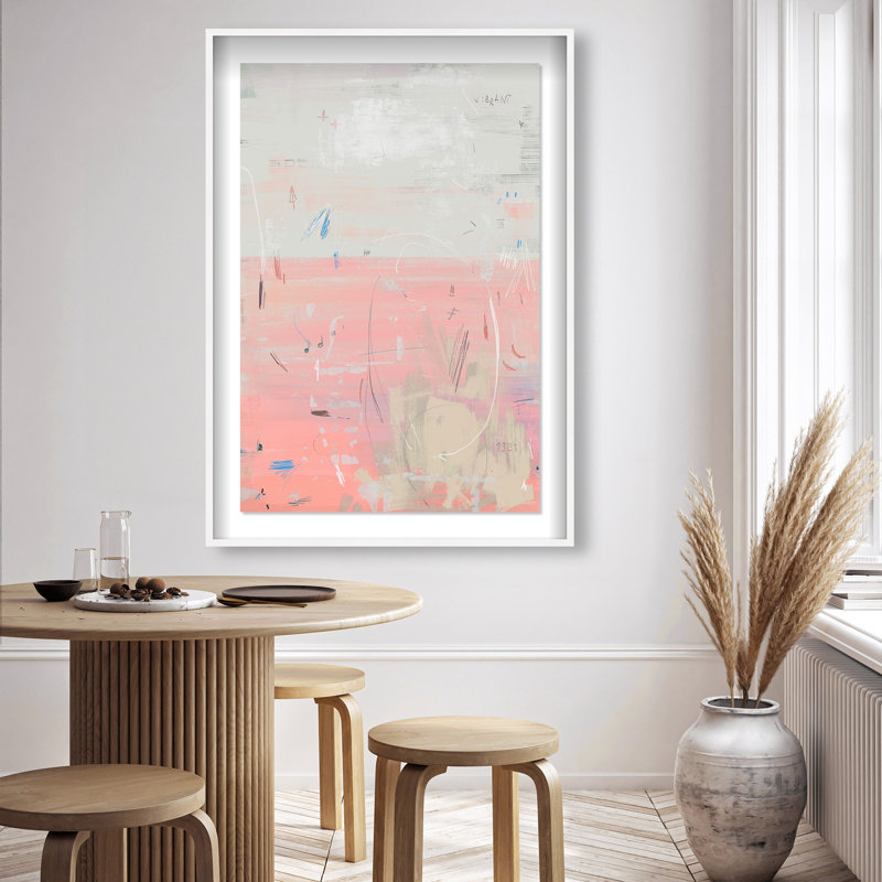 Oliver Gal Gradients 4 3 Abstract - Luxury Shadowbox Framed Wall Art, 55.5" H x 37.5" W