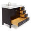 Cambridge 43'' Single Bathroom Vanity with White Quartz Top-1277960250