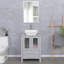  Ensemble de meuble-lavabo simple 24 po avec lavabo vasque en céramique, plateau en bois manufacturé-1353816217-1353816216