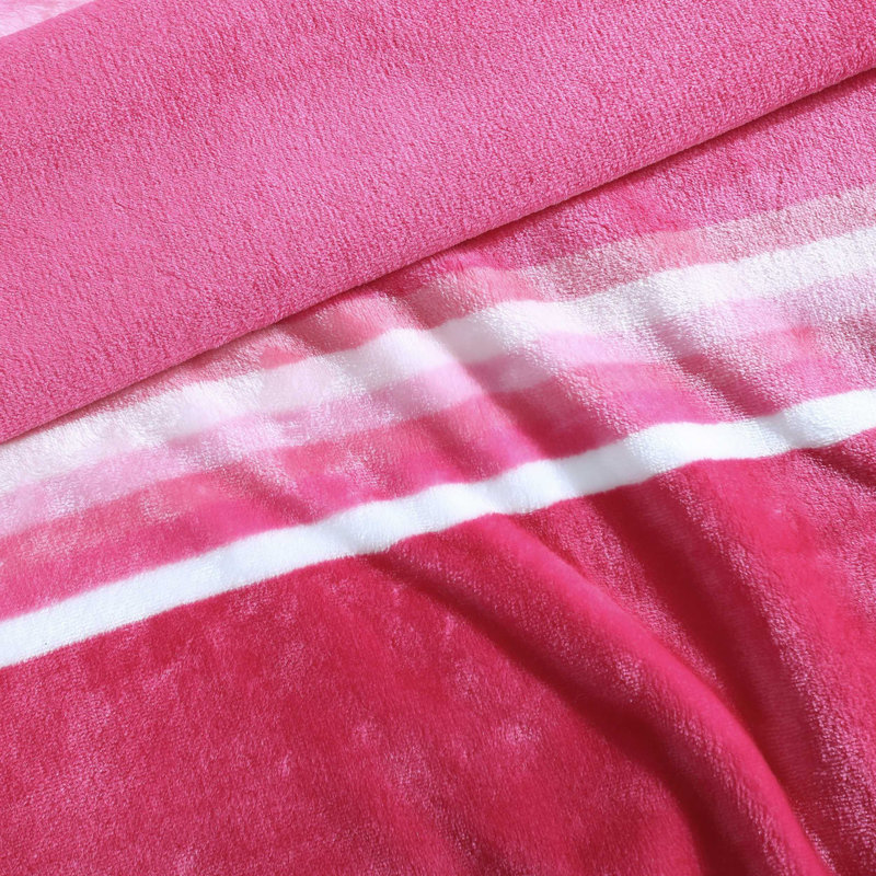 Jeté en molleton ultra doux Wrangler, Saddle Stripe - rose
