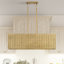 Lustre linéaire moyen à 3 lumières Weavington-121436209