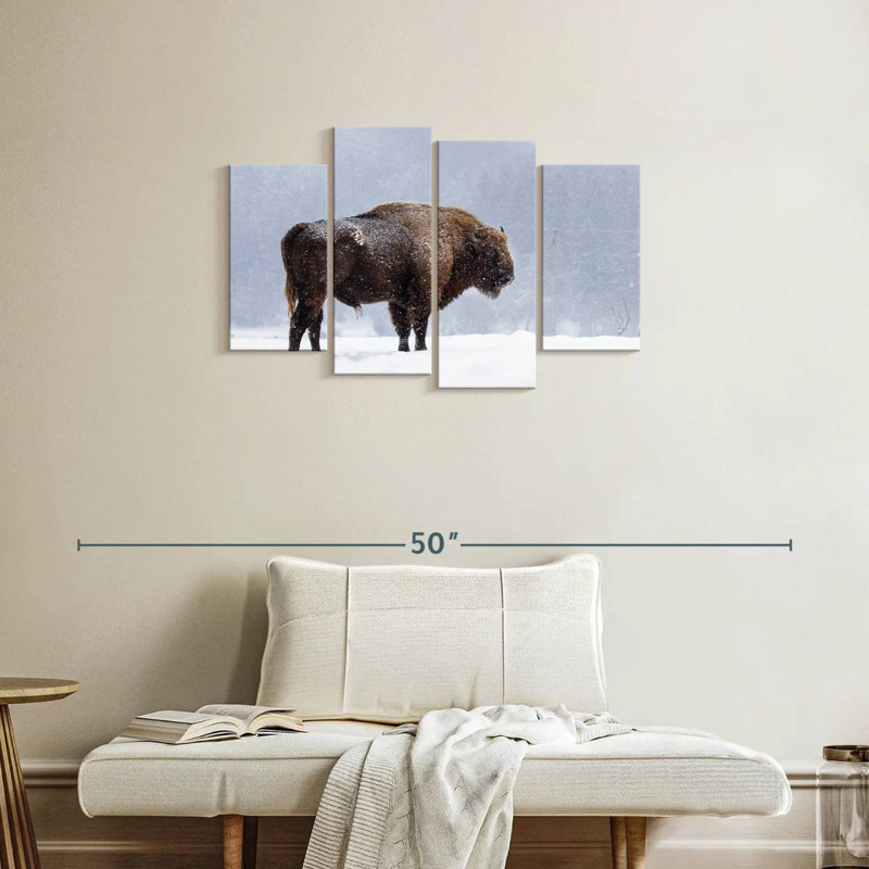 Brampt Romanian Bison, 22" H x 36" W