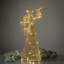 Grand ange illuminé argenté 21 "Christmas-743346981