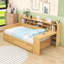 Lit de jour avec couchette, tablettes de rangement et bureau d'étude-617255538-617255539
