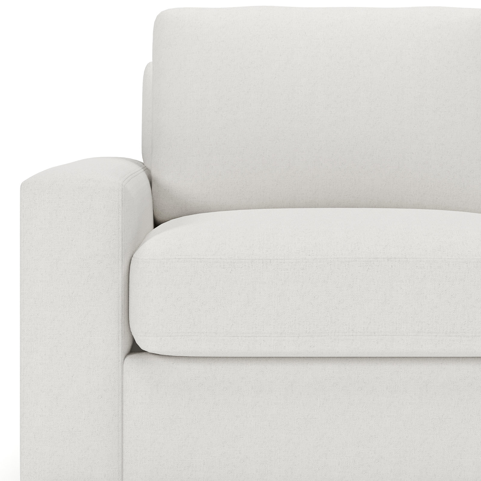 Jonie 91'' Upholstered Sofa, Macarena Beige Basketweave