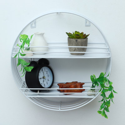 Aniaya 2 Piece Circle Metal Accent Shelf