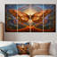 Charlena - Art mural animal avec papillon 4 pièces-106423841