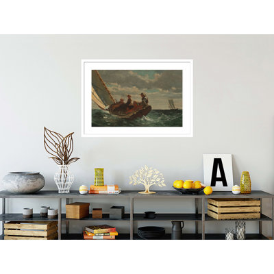 «Breezing Up (A Fair Wind)» par Winslow Homer, impression giclée encadrée
