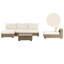Lounge Set Varallo Rattan Grey-354997311
