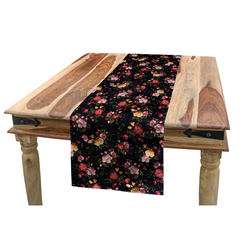 Watercolor Table Runner, 90" x 16"