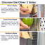 Deiss Pro Box Grater For Kitchen - Stainless Steel Cheese Grater, 4 Sided Food Shredder