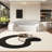 Semi-circular  arc negotiating sofa