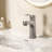 Single Handle Single Hole Bathroom Faucet In Brushed Nickel