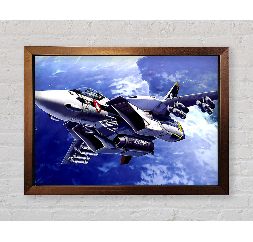 Macross Fighter Gerahmter Druck