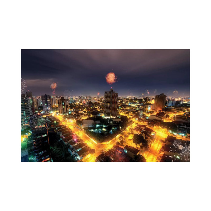 Happy Years Eve by Glauco Meneghelli - Wrapped Canvas Print, 30.48cm H x 45.72cm W x 1.905cm D