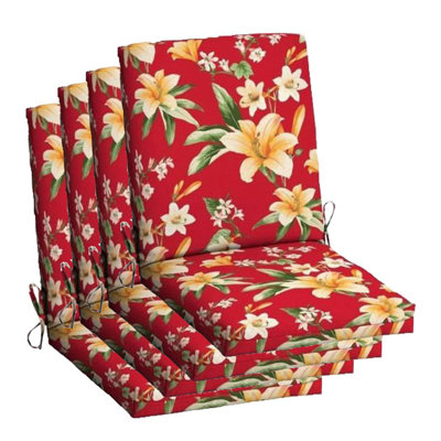 Coussin de siège / dossier d'extérieur 4 pièces Wildon Home®