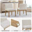 Chaise rembourrée en caoutchouc à dossier bas de 20,5 po de large-118608799-118608797
