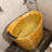 34'' x 23'' Mobile Freestanding Japanese Soaking Tub Wood Bathtub For Small Space