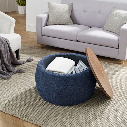 Gracie Oaks Dariyan Upholstered Storage Ottoman & Reviews | Wayfair