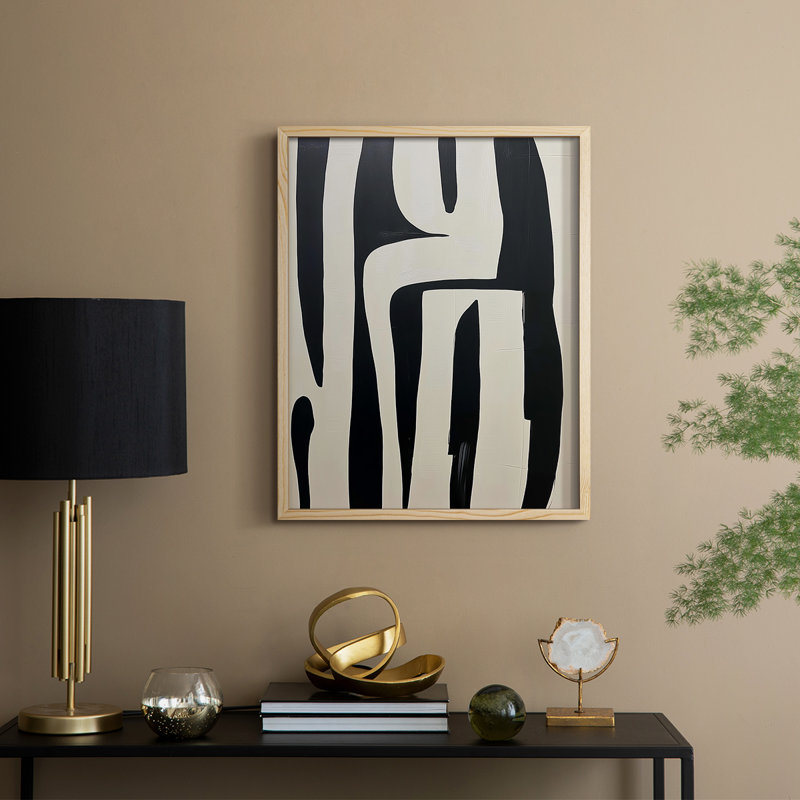 ABSTRACT Series DCL III, reproduction encadrée - bois massif, Naturel, H 30 po x l 24 po