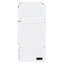 Lit double en blanc avec raccordement et grande armoire avec tiroir de rangement-560713310-560713311