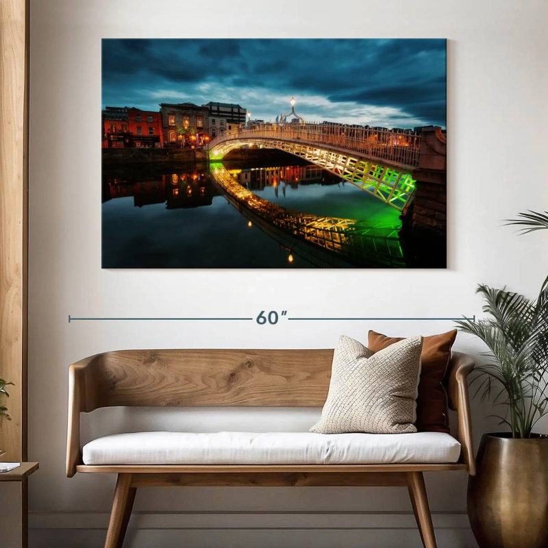 Vanna Ha'penny Bridge, Dublin, H 34 po x l 51 po