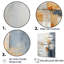 Abstrait abstrait «Beige Gold Road Collage III» sur toile-1197220913-1197220905