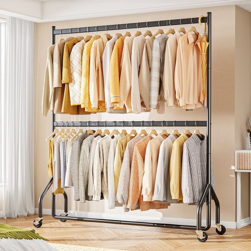 Rolling Clothing Rack, 180cm