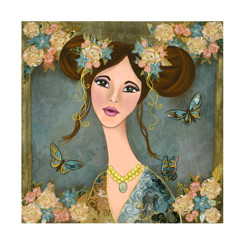 Art sur toile Romantzart Caroline, H 18 po x l 18 po