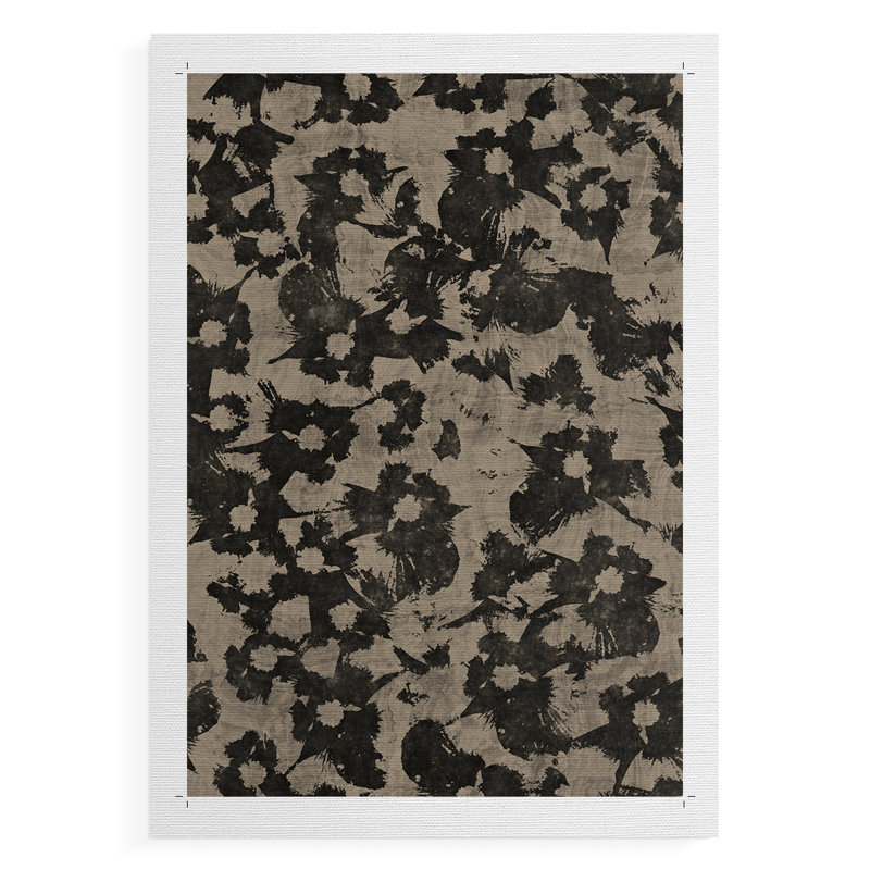«Vintage Abstract Print CCI», reproduction de toile seulement - non encadrée, H 12 po x l 8 po