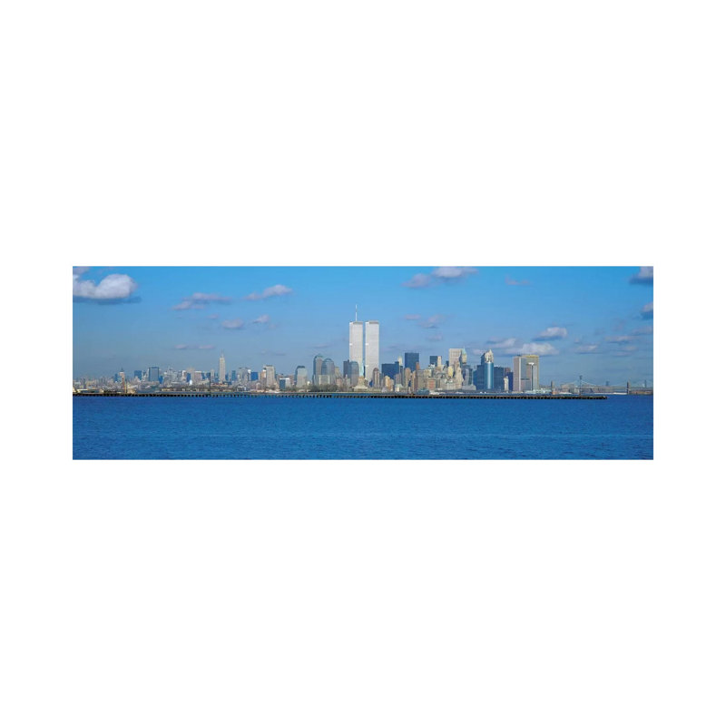 New York Panoramic Skyline Cityscape - Wrapped Canvas Panoramic Print, 30.48 cm H x 91.44 cm W x 1.91 cm D