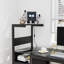 Bureau d'ordinateur avec prise de courant et tablettes de rangement-1124772662