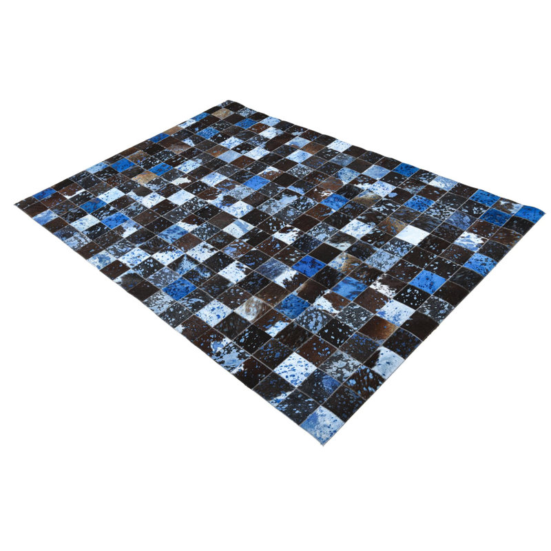 Tapis bleu foncé Jed